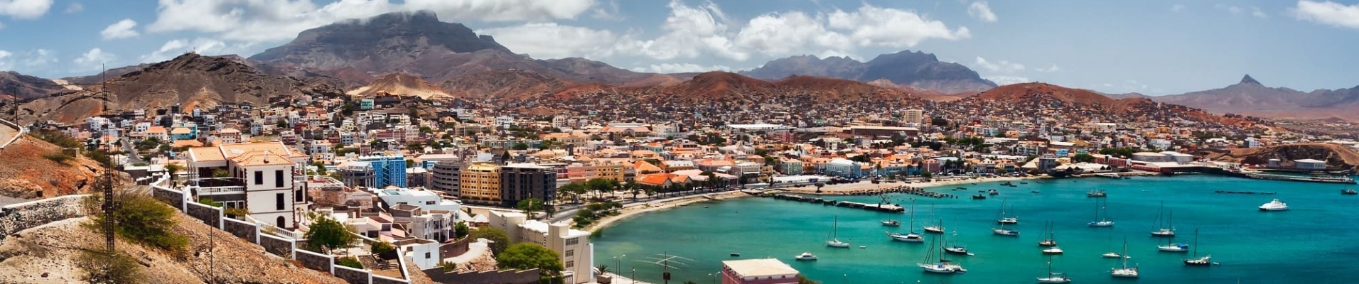 Vue panoramique de Mindelo, Cap Vert