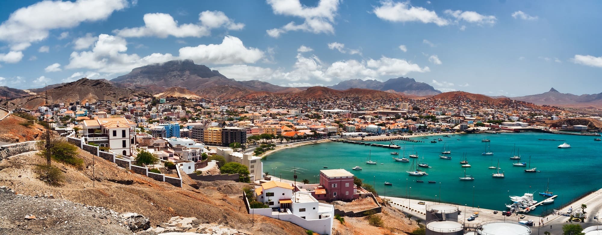 Vue panoramique de Mindelo, Cap Vert