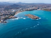 Vue aérienne de Praia