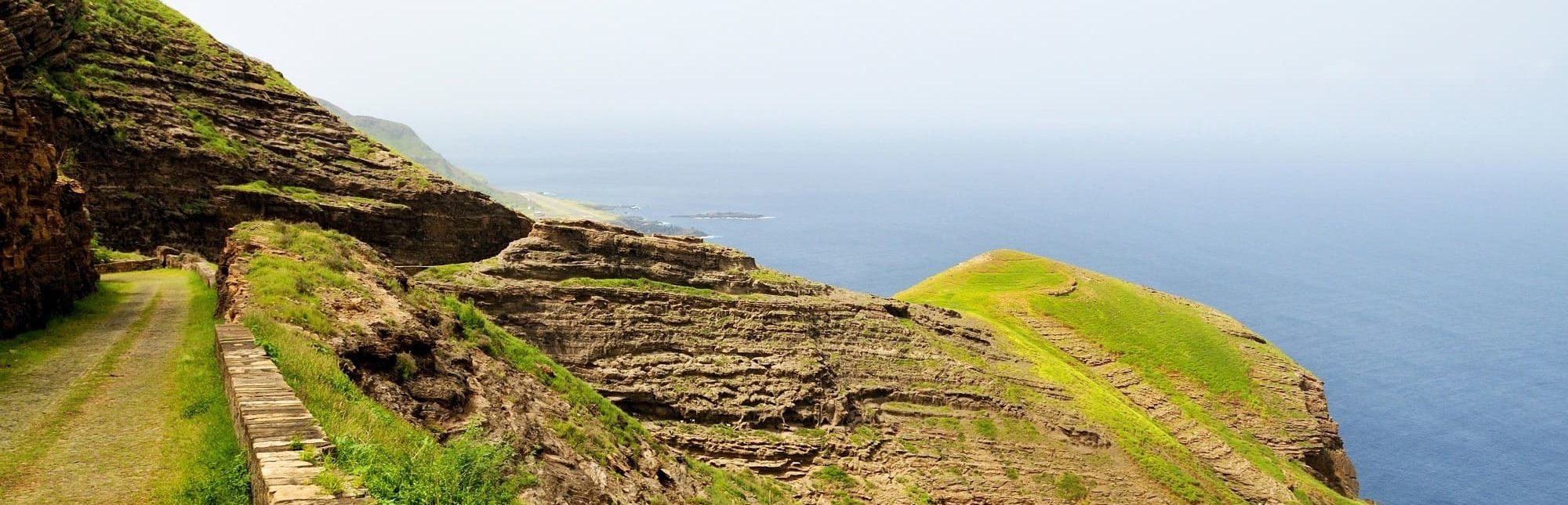 Route au Cap Vert, île de Santo Antao, en direction de Fajan d'Agua