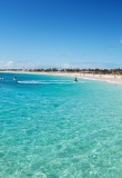 Vue panoramique de Santa Maria, Sal, au Cap Vert