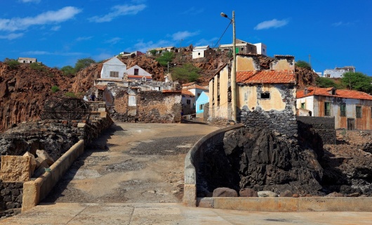 Petit village de pêcheur, île de Sao Nicolau, Cap Vert
