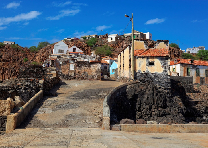 Petit village de pêcheur, île de Sao Nicolau, Cap Vert