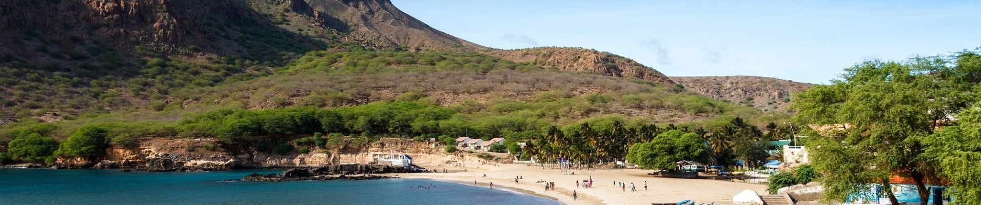 Plage sur l'île de Santiago, Cap Vert