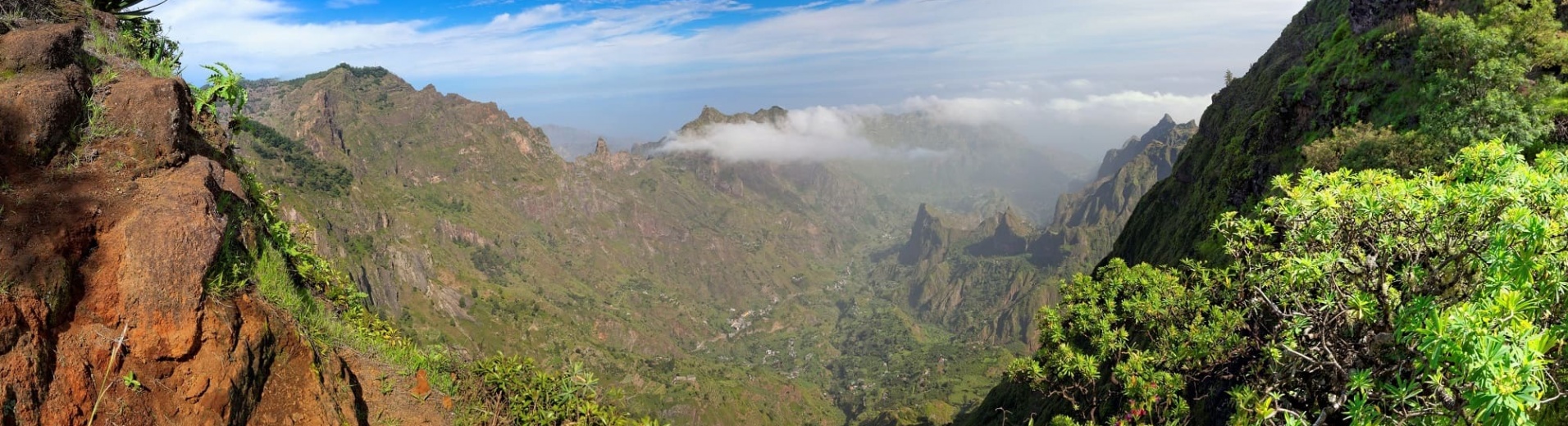 Vue panoramique de l'île de Santo Antao